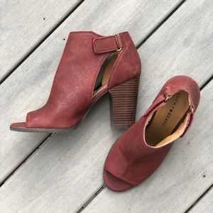 Lucky Brand Open Toe Booties